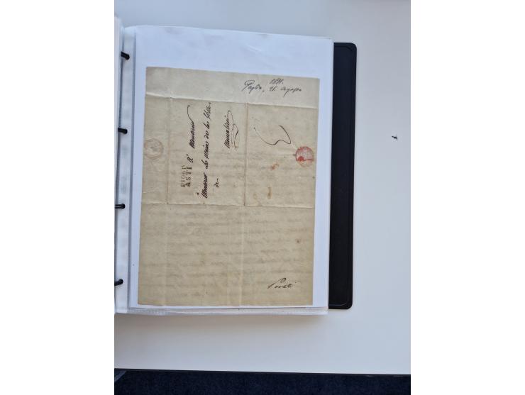 1724/1814 (ca.), large collection with circa 250 covers, some better items with 1813 "PRINTÉ DE LUQUES PAR PISE", 1811 "P.105