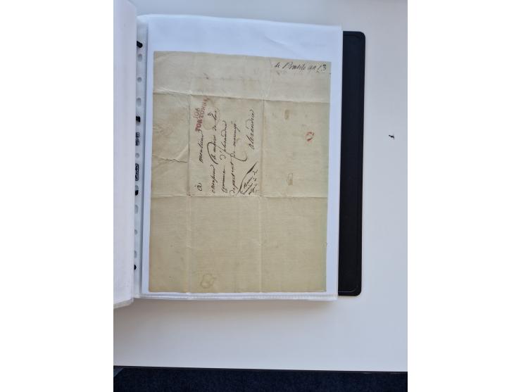 1724/1814 (ca.), large collection with circa 250 covers, some better items with 1813 "PRINTÉ DE LUQUES PAR PISE", 1811 "P.105