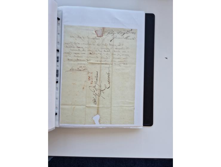 1724/1814 (ca.), large collection with circa 250 covers, some better items with 1813 "PRINTÉ DE LUQUES PAR PISE", 1811 "P.105