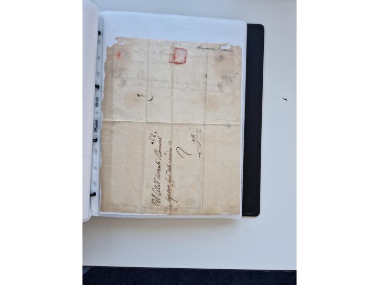 1724/1814 (ca.), large collection with circa 250 covers, some better items with 1813 "PRINTÉ DE LUQUES PAR PISE", 1811 "P.105