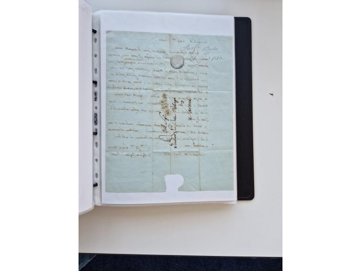 1724/1814 (ca.), large collection with circa 250 covers, some better items with 1813 "PRINTÉ DE LUQUES PAR PISE", 1811 "P.105