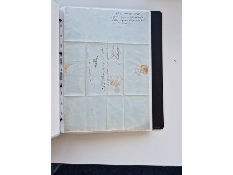 1724/1814 (ca.), large collection with circa 250 covers, some better items with 1813 "PRINTÉ DE LUQUES PAR PISE", 1811 "P.105