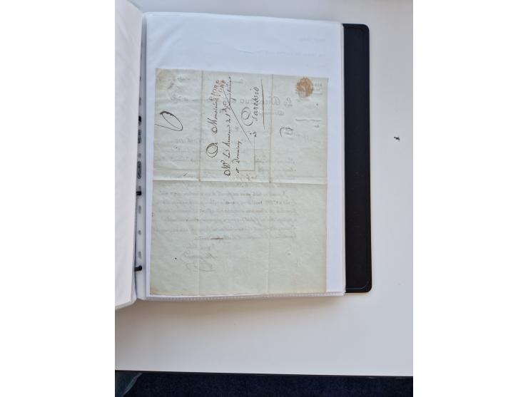1724/1814 (ca.), large collection with circa 250 covers, some better items with 1813 "PRINTÉ DE LUQUES PAR PISE", 1811 "P.105