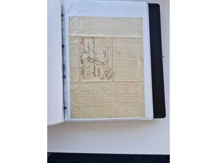 1724/1814 (ca.), large collection with circa 250 covers, some better items with 1813 "PRINTÉ DE LUQUES PAR PISE", 1811 "P.105