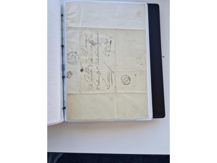 1724/1814 (ca.), large collection with circa 250 covers, some better items with 1813 "PRINTÉ DE LUQUES PAR PISE", 1811 "P.105