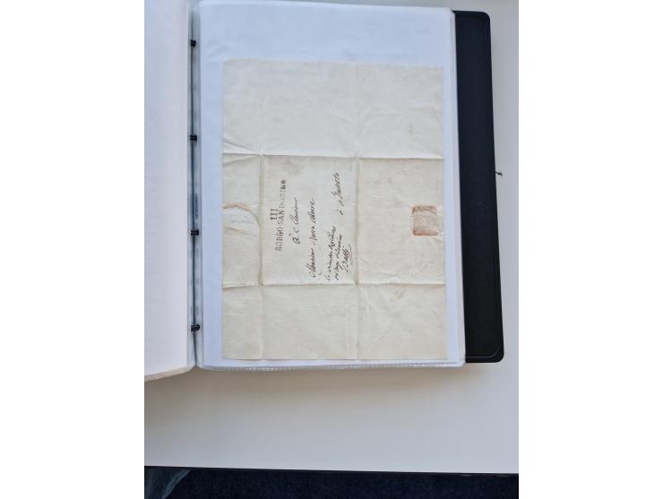 1724/1814 (ca.), large collection with circa 250 covers, some better items with 1813 "PRINTÉ DE LUQUES PAR PISE", 1811 "P.105