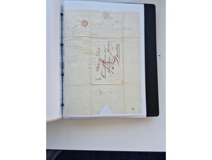 1724/1814 (ca.), large collection with circa 250 covers, some better items with 1813 "PRINTÉ DE LUQUES PAR PISE", 1811 "P.105