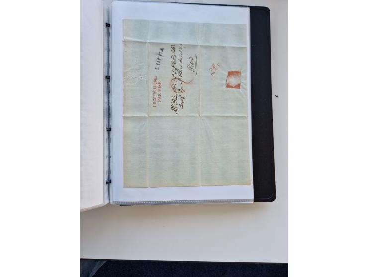 1724/1814 (ca.), large collection with circa 250 covers, some better items with 1813 "PRINTÉ DE LUQUES PAR PISE", 1811 "P.105