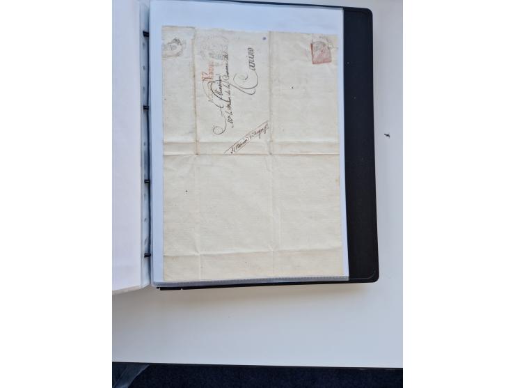 1724/1814 (ca.), large collection with circa 250 covers, some better items with 1813 "PRINTÉ DE LUQUES PAR PISE", 1811 "P.105