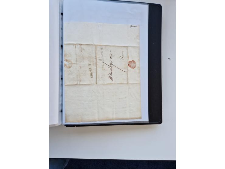 1724/1814 (ca.), large collection with circa 250 covers, some better items with 1813 "PRINTÉ DE LUQUES PAR PISE", 1811 "P.105
