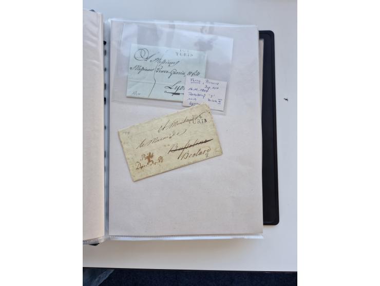 1724/1814 (ca.), large collection with circa 250 covers, some better items with 1813 "PRINTÉ DE LUQUES PAR PISE", 1811 "P.105