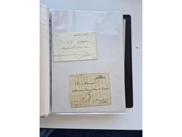 1724/1814 (ca.), large collection with circa 250 covers, some better items with 1813 "PRINTÉ DE LUQUES PAR PISE", 1811 "P.105