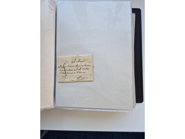 1724/1814 (ca.), large collection with circa 250 covers, some better items with 1813 "PRINTÉ DE LUQUES PAR PISE", 1811 "P.105