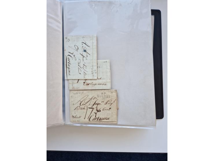 1724/1814 (ca.), large collection with circa 250 covers, some better items with 1813 "PRINTÉ DE LUQUES PAR PISE", 1811 "P.105