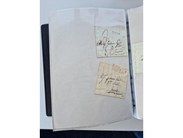 1724/1814 (ca.), large collection with circa 250 covers, some better items with 1813 "PRINTÉ DE LUQUES PAR PISE", 1811 "P.105