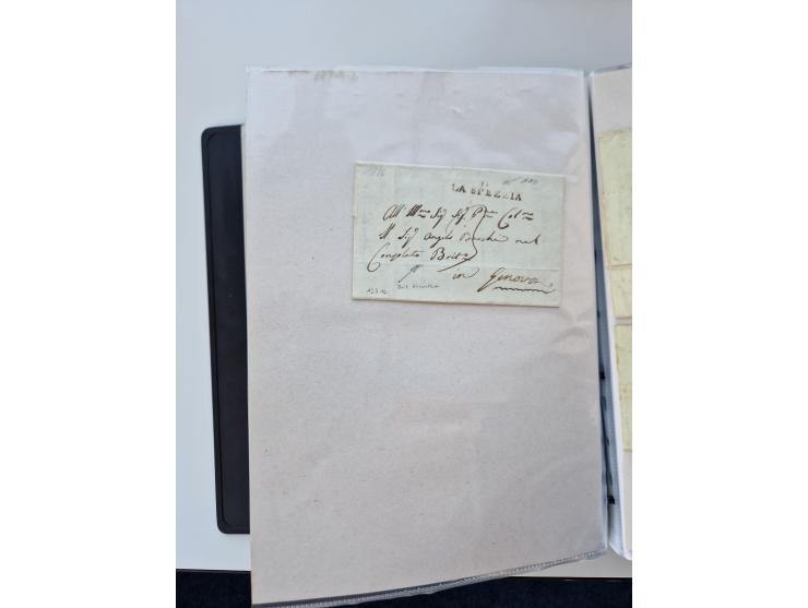 1724/1814 (ca.), large collection with circa 250 covers, some better items with 1813 "PRINTÉ DE LUQUES PAR PISE", 1811 "P.105