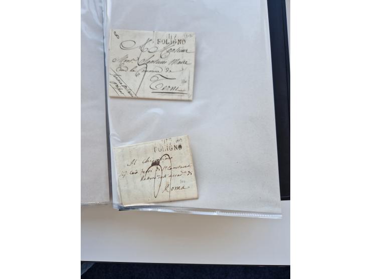 1724/1814 (ca.), large collection with circa 250 covers, some better items with 1813 "PRINTÉ DE LUQUES PAR PISE", 1811 "P.105