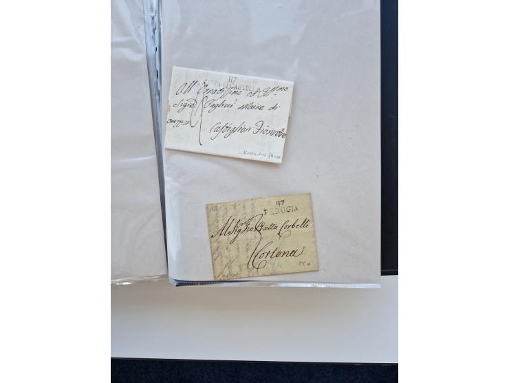 1724/1814 (ca.), large collection with circa 250 covers, some better items with 1813 "PRINTÉ DE LUQUES PAR PISE", 1811 "P.105