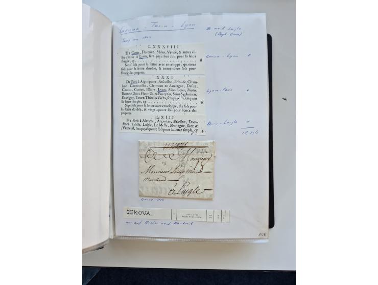 1724/1814 (ca.), large collection with circa 250 covers, some better items with 1813 "PRINTÉ DE LUQUES PAR PISE", 1811 "P.105
