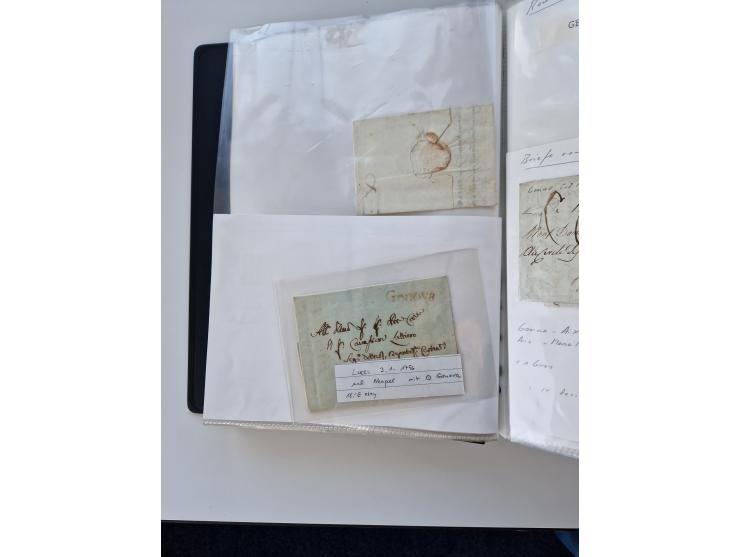 1724/1814 (ca.), large collection with circa 250 covers, some better items with 1813 "PRINTÉ DE LUQUES PAR PISE", 1811 "P.105