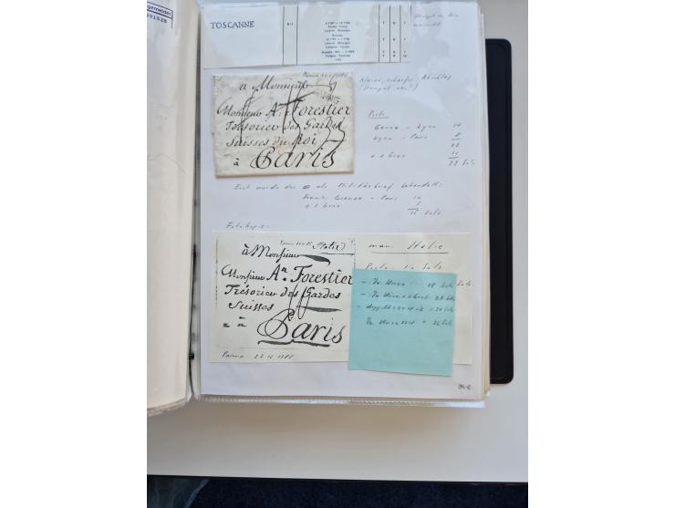 1724/1814 (ca.), large collection with circa 250 covers, some better items with 1813 "PRINTÉ DE LUQUES PAR PISE", 1811 "P.105