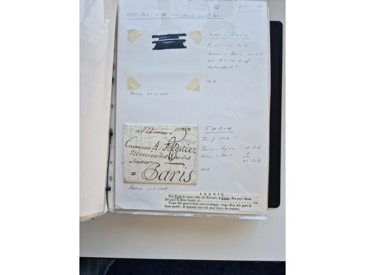 1724/1814 (ca.), large collection with circa 250 covers, some better items with 1813 "PRINTÉ DE LUQUES PAR PISE", 1811 "P.105