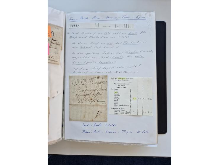 1724/1814 (ca.), large collection with circa 250 covers, some better items with 1813 "PRINTÉ DE LUQUES PAR PISE", 1811 "P.105