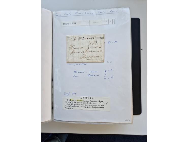 1724/1814 (ca.), large collection with circa 250 covers, some better items with 1813 "PRINTÉ DE LUQUES PAR PISE", 1811 "P.105