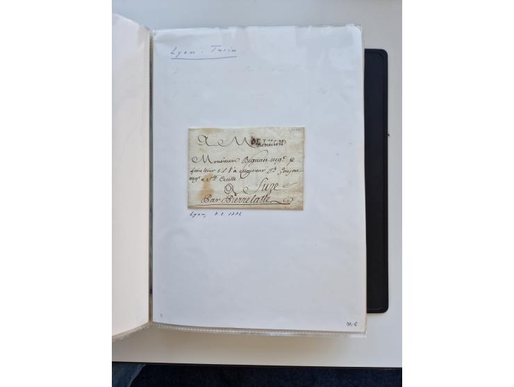 1724/1814 (ca.), large collection with circa 250 covers, some better items with 1813 "PRINTÉ DE LUQUES PAR PISE", 1811 "P.105