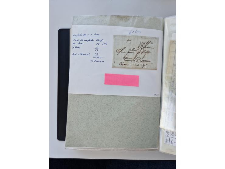 1724/1814 (ca.), large collection with circa 250 covers, some better items with 1813 "PRINTÉ DE LUQUES PAR PISE", 1811 "P.105