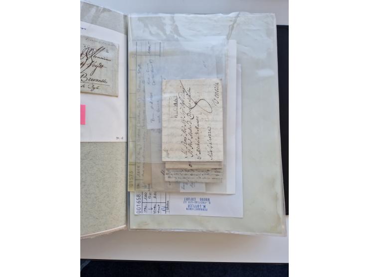 1724/1814 (ca.), large collection with circa 250 covers, some better items with 1813 "PRINTÉ DE LUQUES PAR PISE", 1811 "P.105