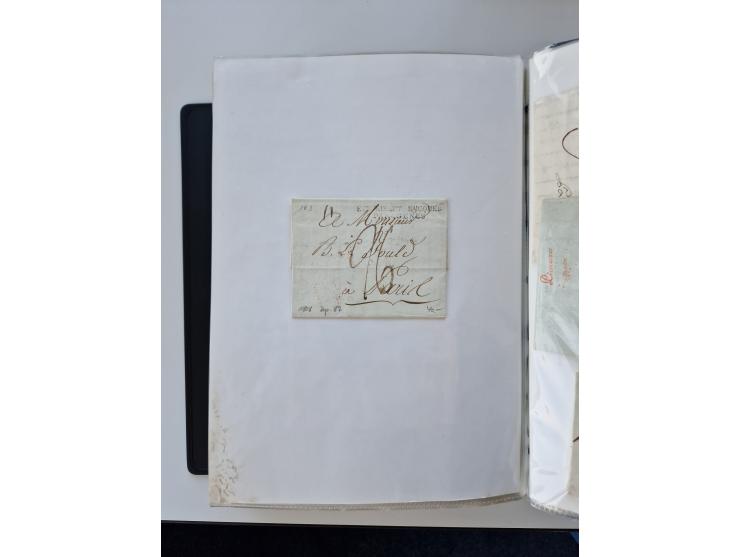 1724/1814 (ca.), large collection with circa 250 covers, some better items with 1813 "PRINTÉ DE LUQUES PAR PISE", 1811 "P.105