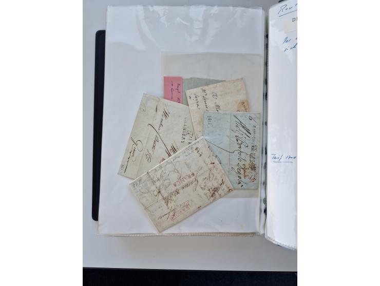 1724/1814 (ca.), large collection with circa 250 covers, some better items with 1813 "PRINTÉ DE LUQUES PAR PISE", 1811 "P.105