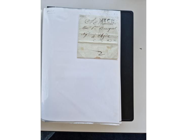 1724/1814 (ca.), large collection with circa 250 covers, some better items with 1813 "PRINTÉ DE LUQUES PAR PISE", 1811 "P.105