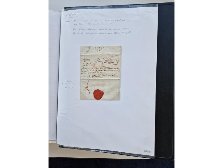 1724/1814 (ca.), large collection with circa 250 covers, some better items with 1813 "PRINTÉ DE LUQUES PAR PISE", 1811 "P.105