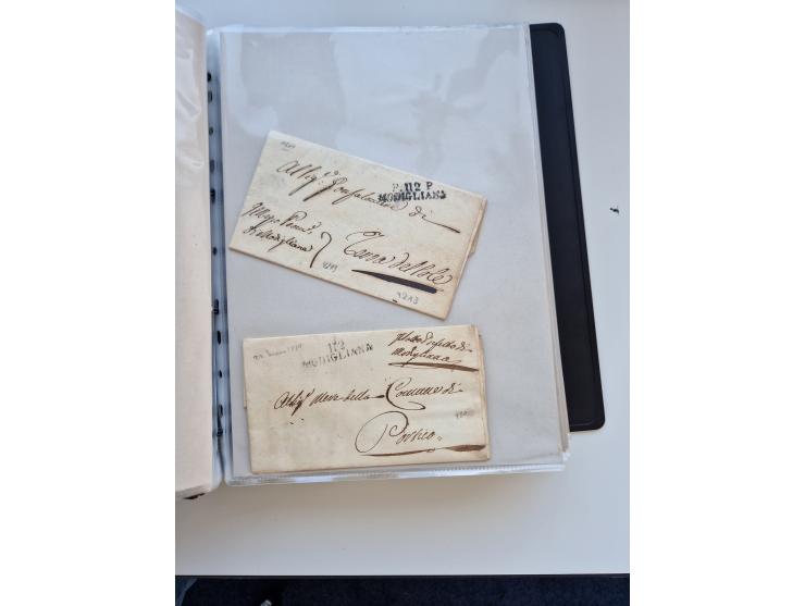 1724/1814 (ca.), large collection with circa 250 covers, some better items with 1813 "PRINTÉ DE LUQUES PAR PISE", 1811 "P.105