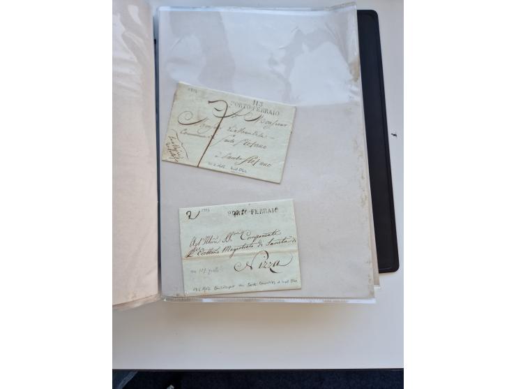 1724/1814 (ca.), large collection with circa 250 covers, some better items with 1813 "PRINTÉ DE LUQUES PAR PISE", 1811 "P.105