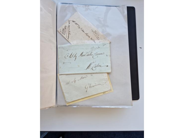 1724/1814 (ca.), large collection with circa 250 covers, some better items with 1813 "PRINTÉ DE LUQUES PAR PISE", 1811 "P.105