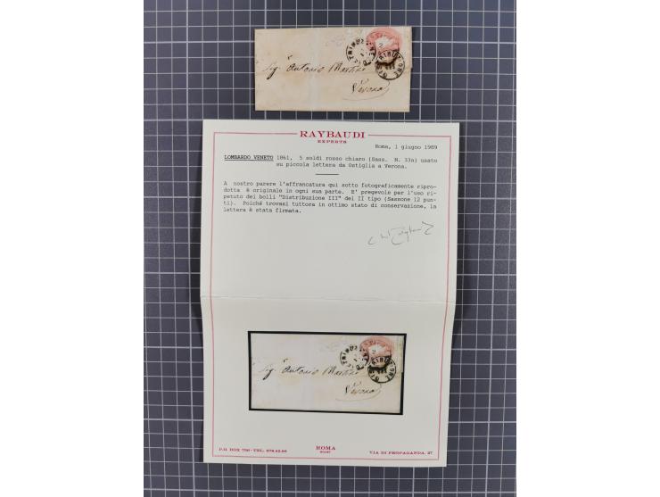 1850/65 (ca.), 15 Briefe und ein Briefstück mit besseren Stempeln und Frankaturen, dabei Schiffspost, etc., 4 italienische At