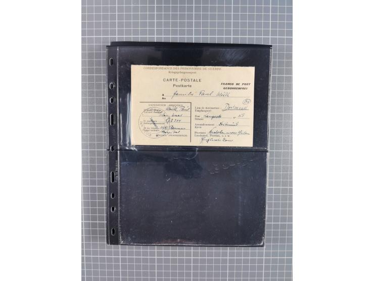 1945/59 (ca.), Bizone und Saarland, Partie mit rund 240 Belegen, interessante Frankaturen, dabei Mi.-Nr 33aBz und 19Az(12) au