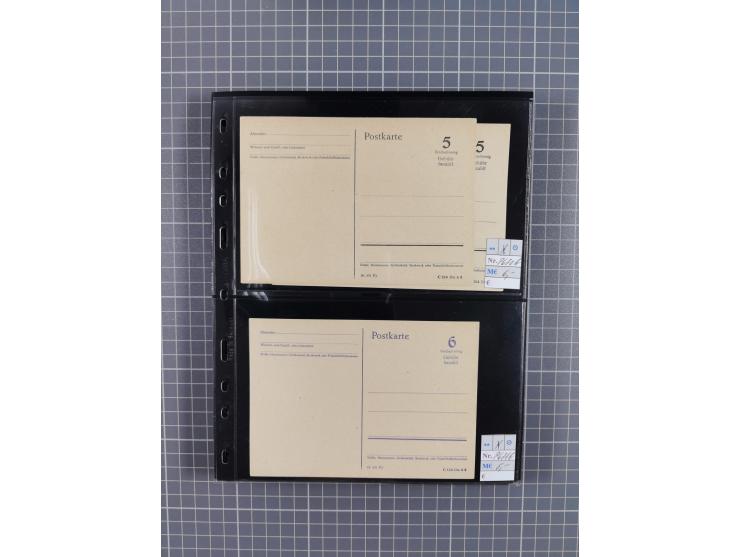 1945/59 (ca.), Bizone und Saarland, Partie mit rund 240 Belegen, interessante Frankaturen, dabei Mi.-Nr 33aBz und 19Az(12) au