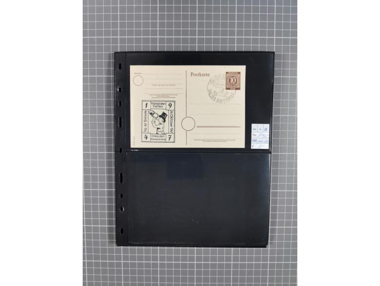 1945/59 (ca.), Bizone und Saarland, Partie mit rund 240 Belegen, interessante Frankaturen, dabei Mi.-Nr 33aBz und 19Az(12) au