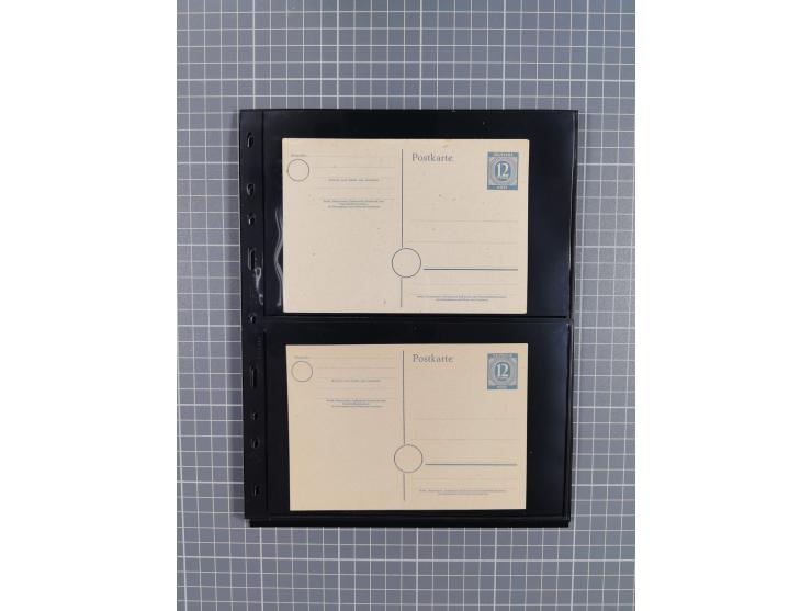 1945/59 (ca.), Bizone und Saarland, Partie mit rund 240 Belegen, interessante Frankaturen, dabei Mi.-Nr 33aBz und 19Az(12) au