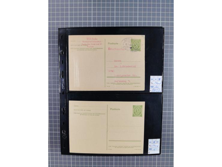 1945/59 (ca.), Bizone und Saarland, Partie mit rund 240 Belegen, interessante Frankaturen, dabei Mi.-Nr 33aBz und 19Az(12) au