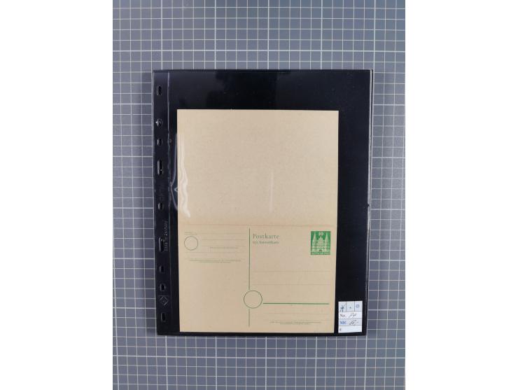 1945/59 (ca.), Bizone und Saarland, Partie mit rund 240 Belegen, interessante Frankaturen, dabei Mi.-Nr 33aBz und 19Az(12) au