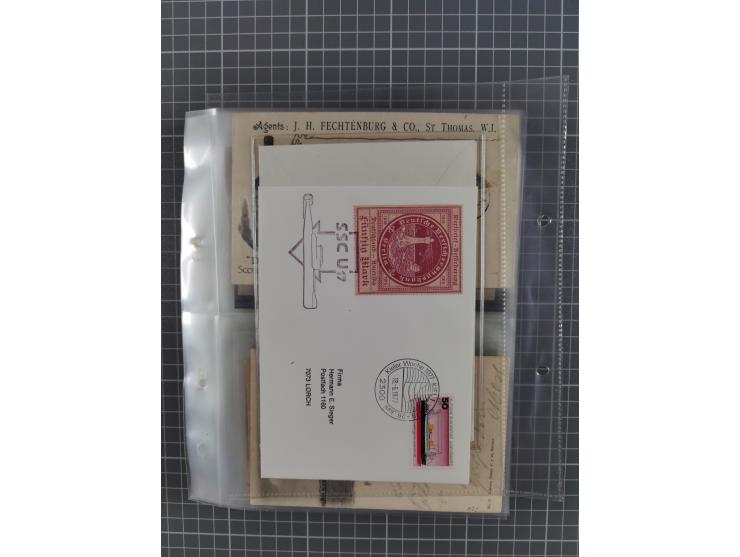 1879/1912, Sammlung mit fast 100 ungebrauchten und gebrauchten Ganzsachen inkl. drei Postkarten/Ganzsachenkarte Deutsches Rei