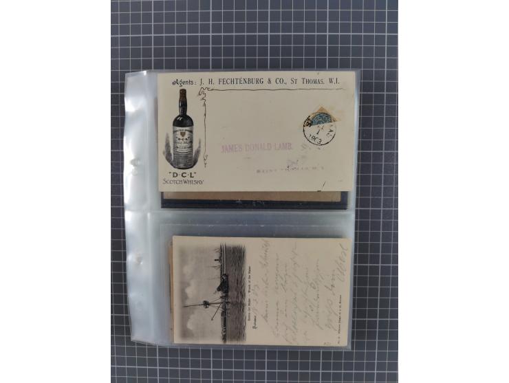 1879/1912, Sammlung mit fast 100 ungebrauchten und gebrauchten Ganzsachen inkl. drei Postkarten/Ganzsachenkarte Deutsches Rei