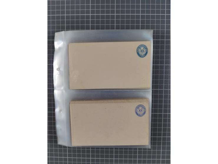 1879/1912, Sammlung mit fast 100 ungebrauchten und gebrauchten Ganzsachen inkl. drei Postkarten/Ganzsachenkarte Deutsches Rei