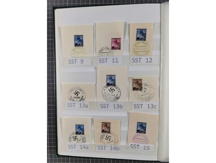 SONDERSTEMPEL: Spezialsammlung der Sonderstempel nach Engel-Katalog ex Nr. 1-117, dazu einige Schmuckblätter und Umschlage, g