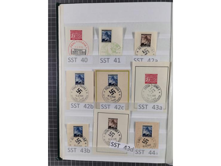 SONDERSTEMPEL: Spezialsammlung der Sonderstempel nach Engel-Katalog ex Nr. 1-117, dazu einige Schmuckblätter und Umschlage, g